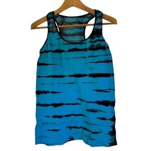 No Boundaries‎ Tank Top Blue Black Athletic Sleeveless Mesh Racerback - 2XL